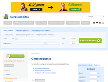 Tablet Screenshot of geraskreditas.lt